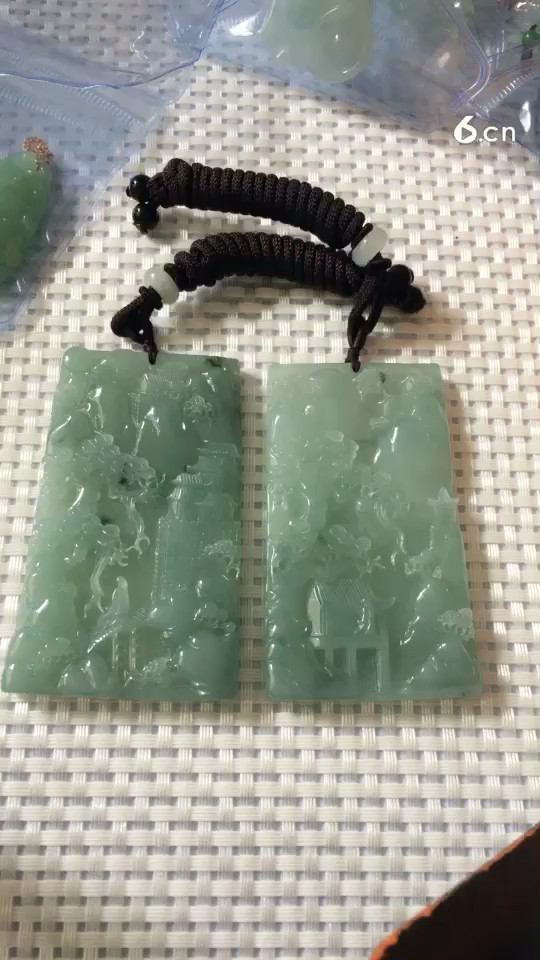 蓝水山水牌