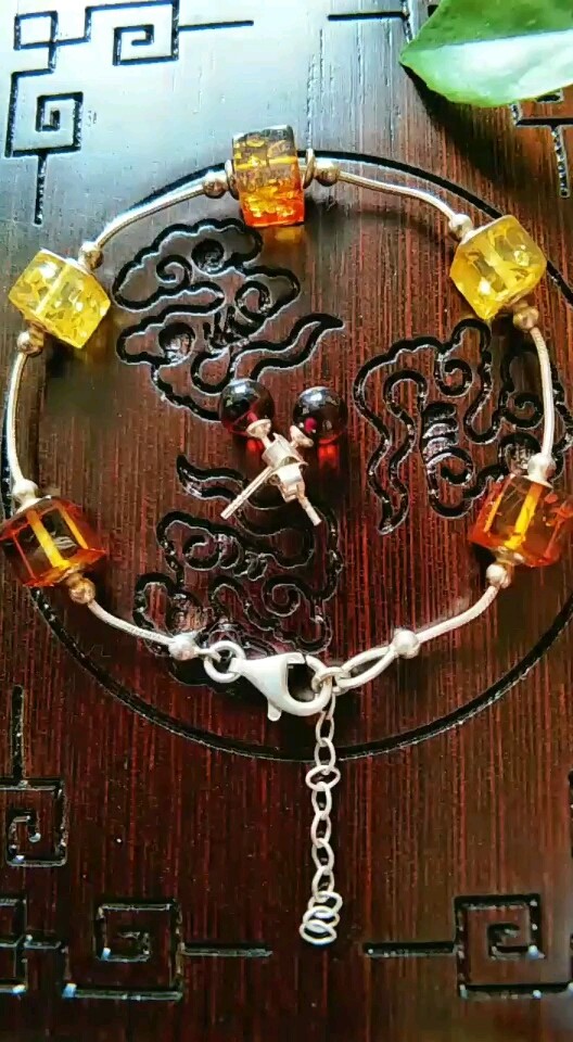 东欧进口花珀手链套装