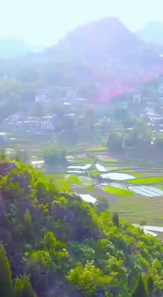 航拍现代农村风光美不美你说了算