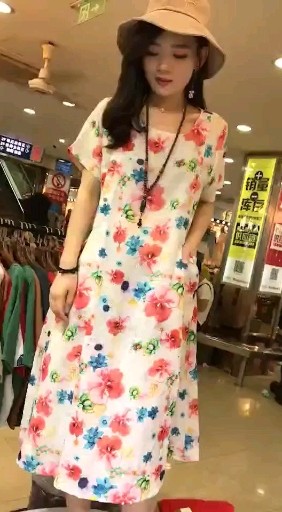 自然感的棉麻服饰，带着清新浪漫