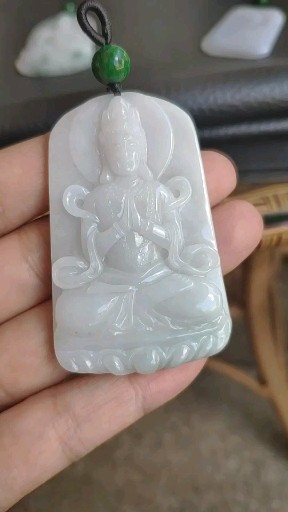 缅甸翡翠 观音玉石挂件