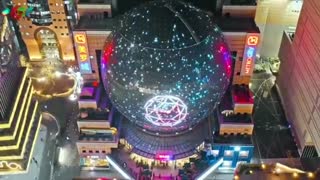 led球形屏球形led显示屏你有见过这么大的led创意球形屏嘛？【联诚发】