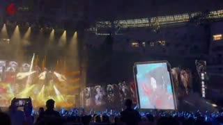 联诚发LCF全彩LED透明屏闪耀张韶涵长沙演唱会